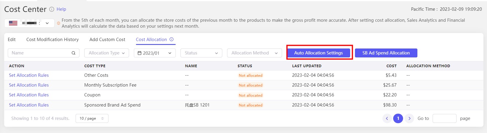 Auto allocation settings1