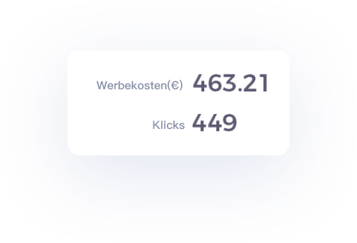 Werbekosten und Klicks