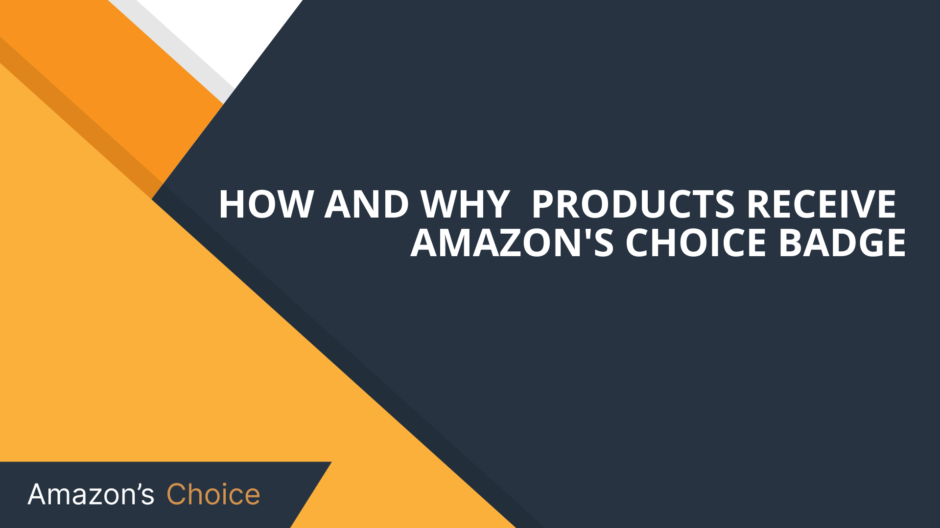 Amazon’s Choice: How and Why Products Receive This Badge