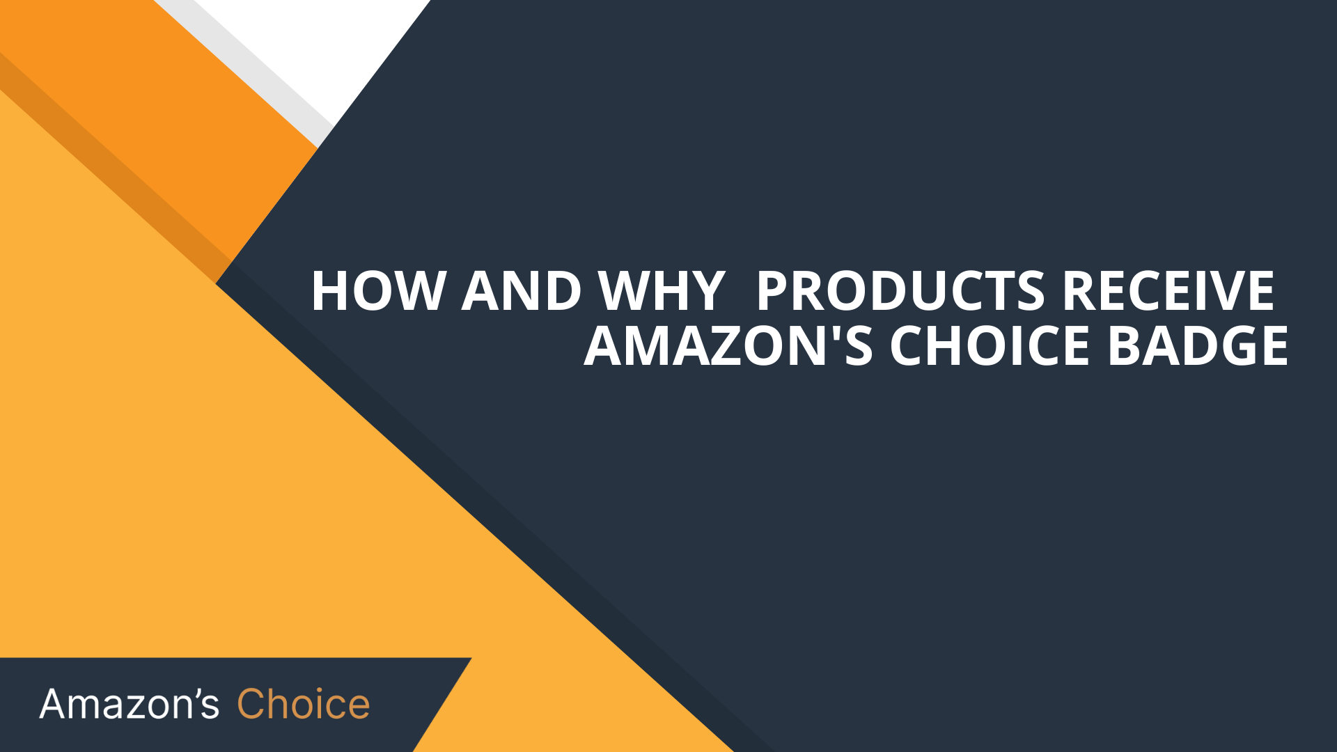 Amazon's Choice: How and Why Products Receive This Badge