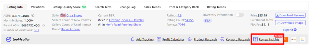Tool4seller Review Insights