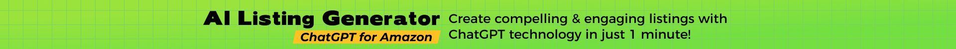 AI listing generator banner