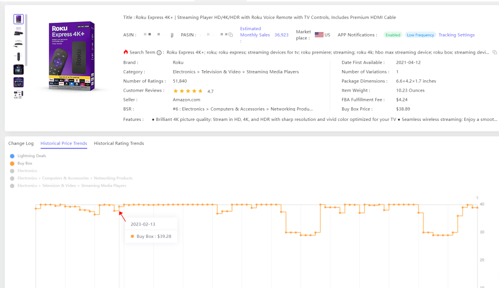 Amazon Competitor Tracking