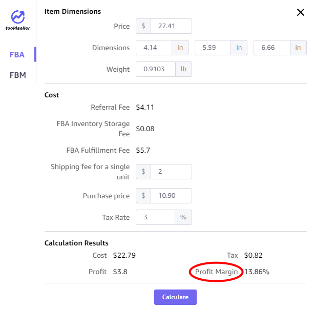 Amazon Profit Calculator